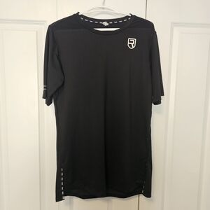 Rise Mens Black Short-Sleeve Active-Dry Tee